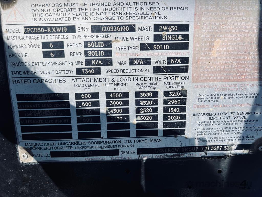 Used 5 Ton Diesel Forklift With Mine Specification